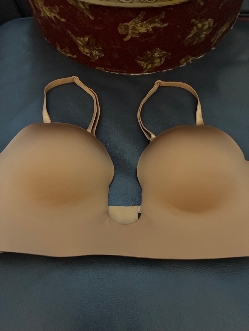 Victoria's Secret Nude Strapless Plunge Bra with Convertible Straps